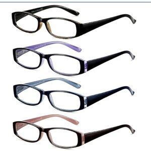 SOCTICK 2.5 Reading Glasses Blue Light Blocking, ***5-Pack for Women***